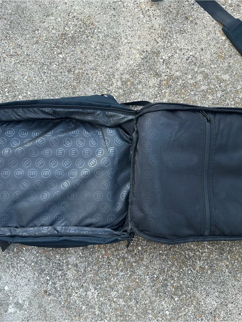 NWT Travis Mathew Black Convertible Backpack with Logo